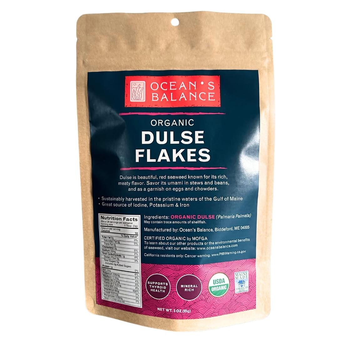 Ocean’S Balance Organic Dulse Flakes – Maine Coast Seaweed – Atlantic Ocean Sea
