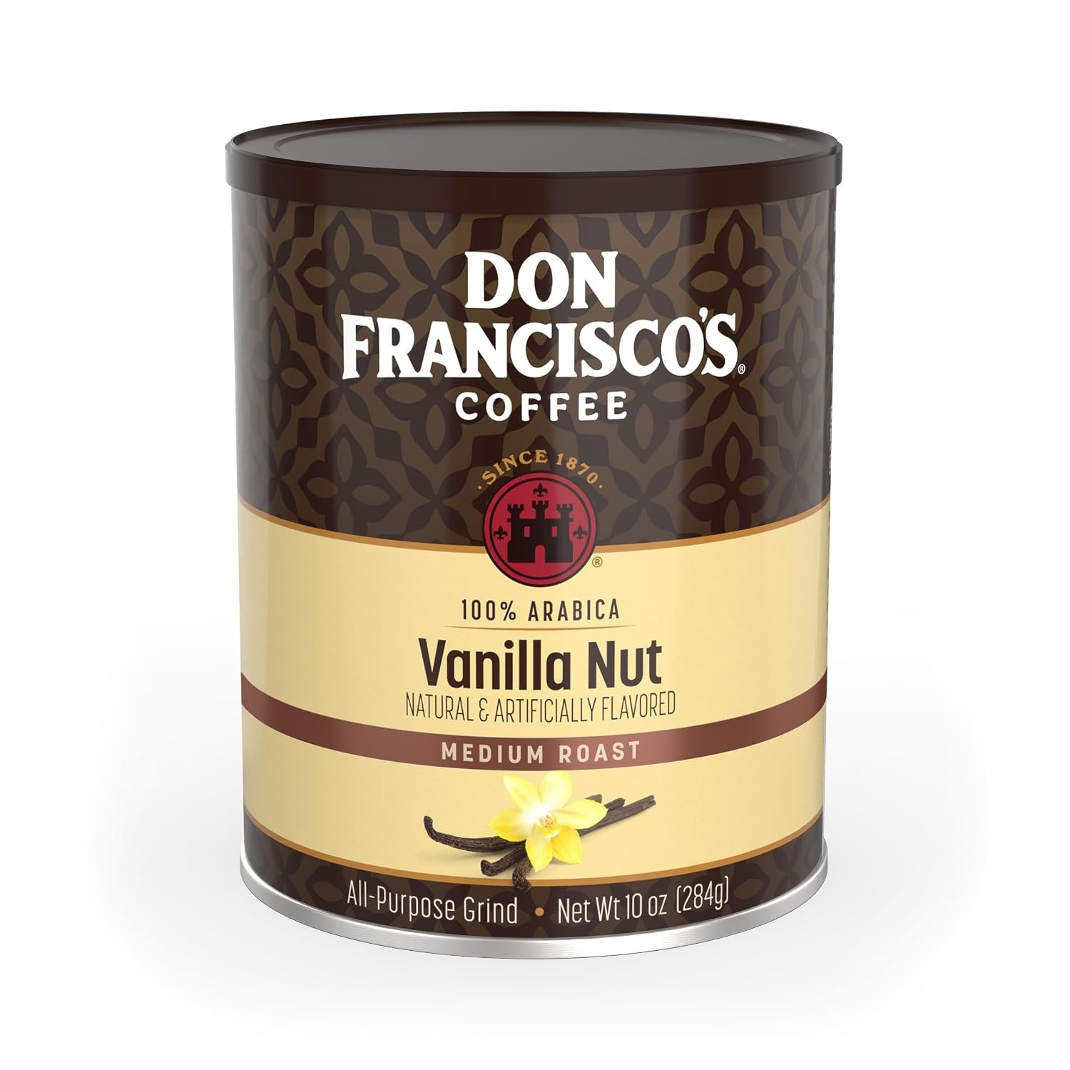 Premium Vanilla Nut Ground Flavored Coffee Rich Aromatic 100% Arabica Beans