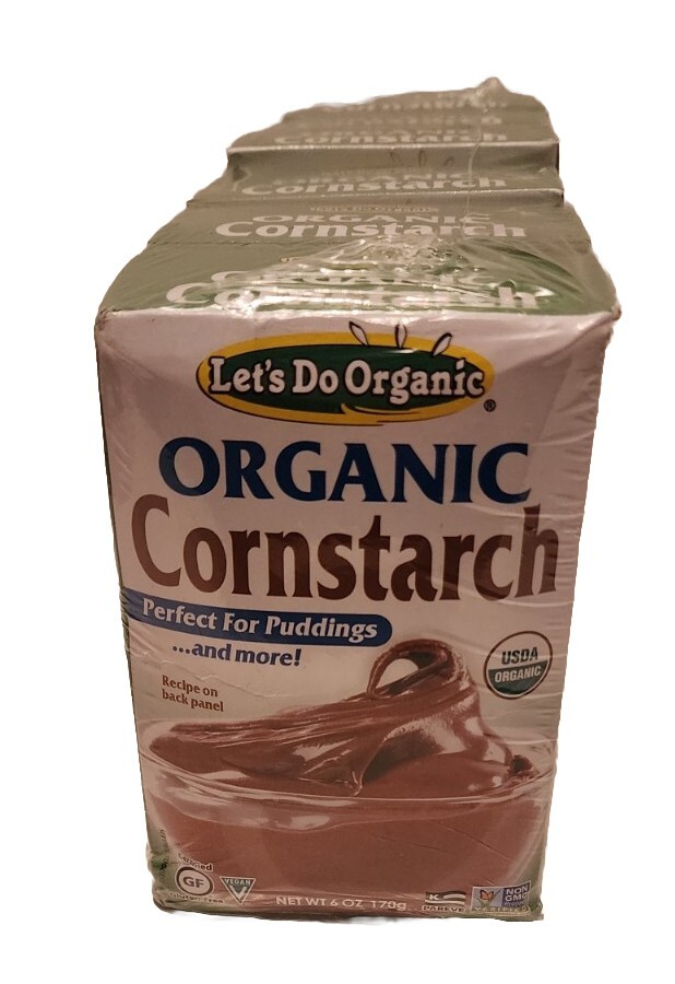 Let’s Do Organic Cornstarch, 6 Ounce Boxes (Pack of 6)