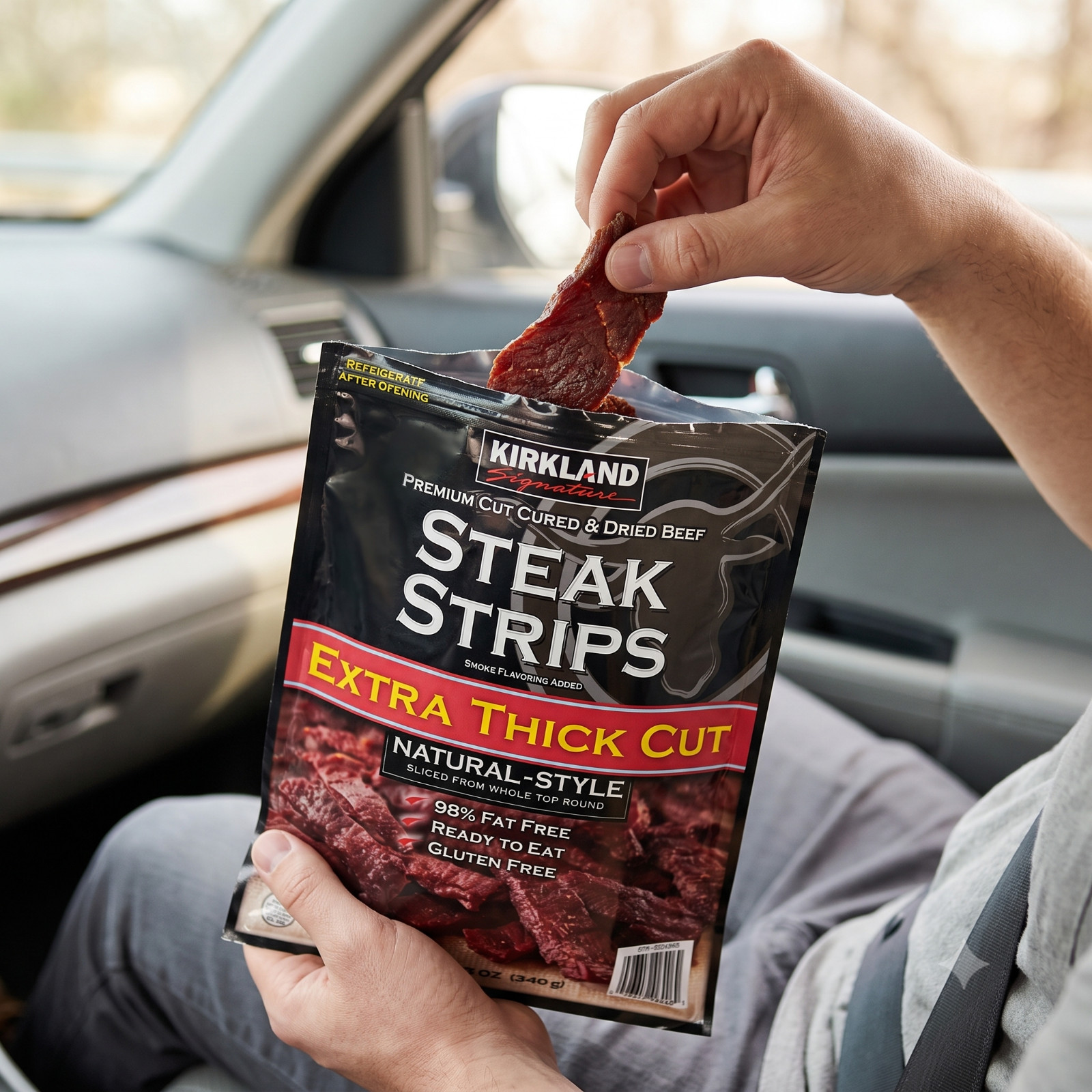 2 Pack Kirkland Signature Premium Extra Thick Steak Strips, 12 oz