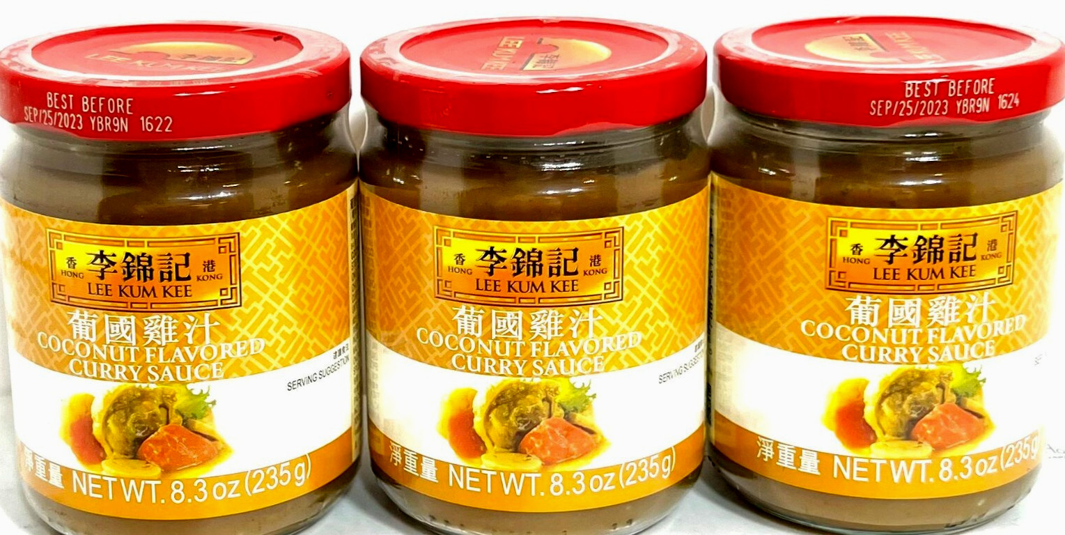Lee Kum Kee Coconut Flavored Curry Sauce 8.3 oz ( Pack of 3 )~07/07/2027