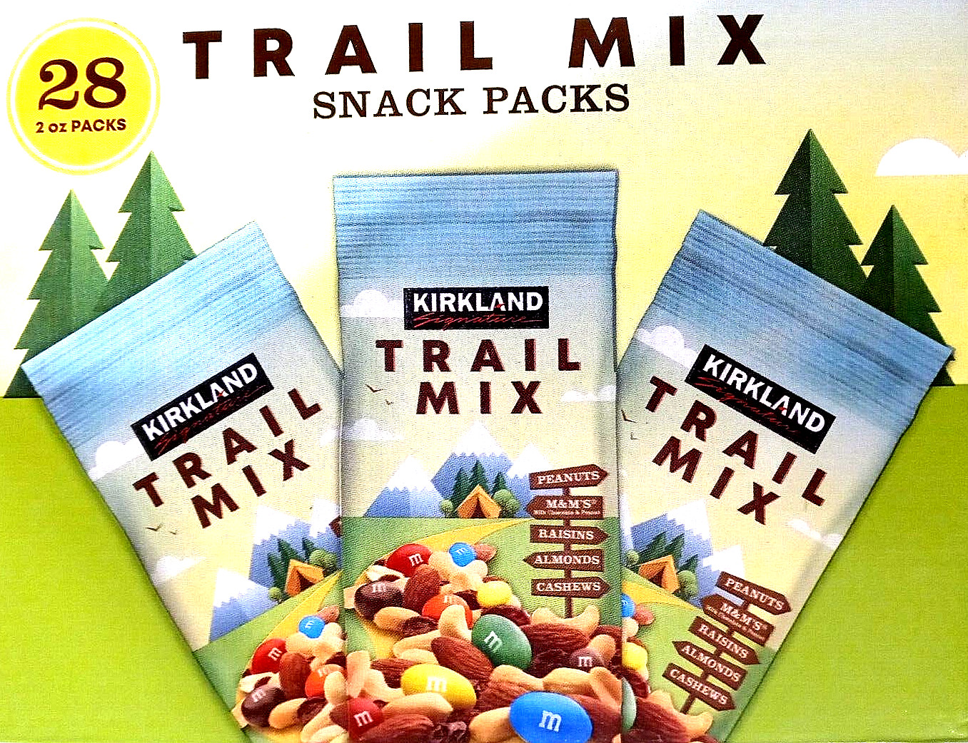 Kirkland Signature Trail Mix Snack Packs 28 ct EXP 02/2025