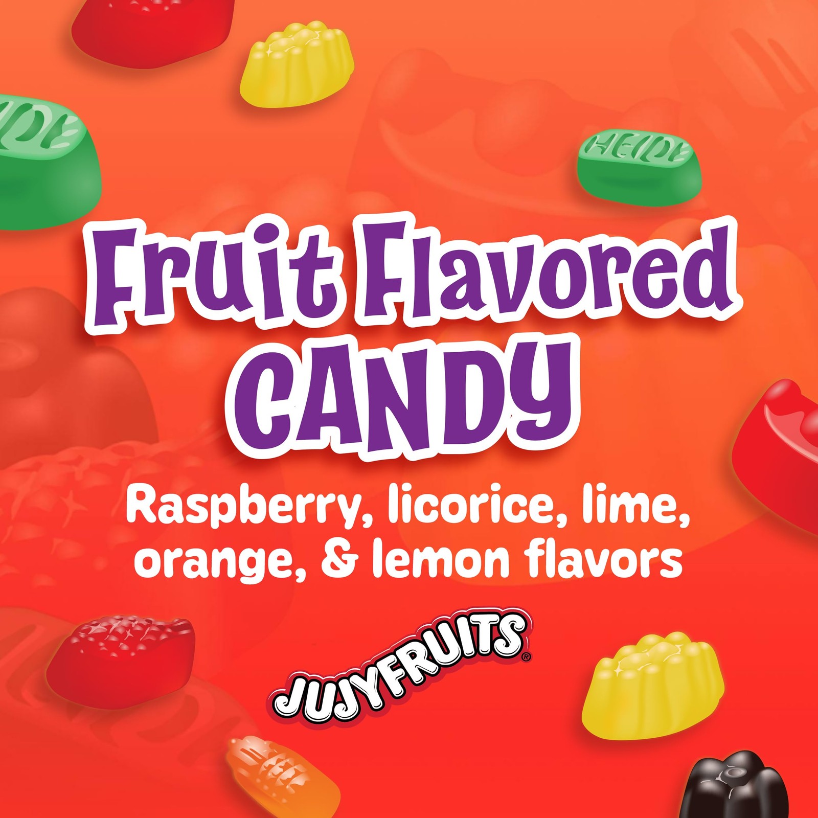 Pack of 12 Fruity Chewy Jujyfruits Candy Orange Lime Theater Box 5 oz Treats