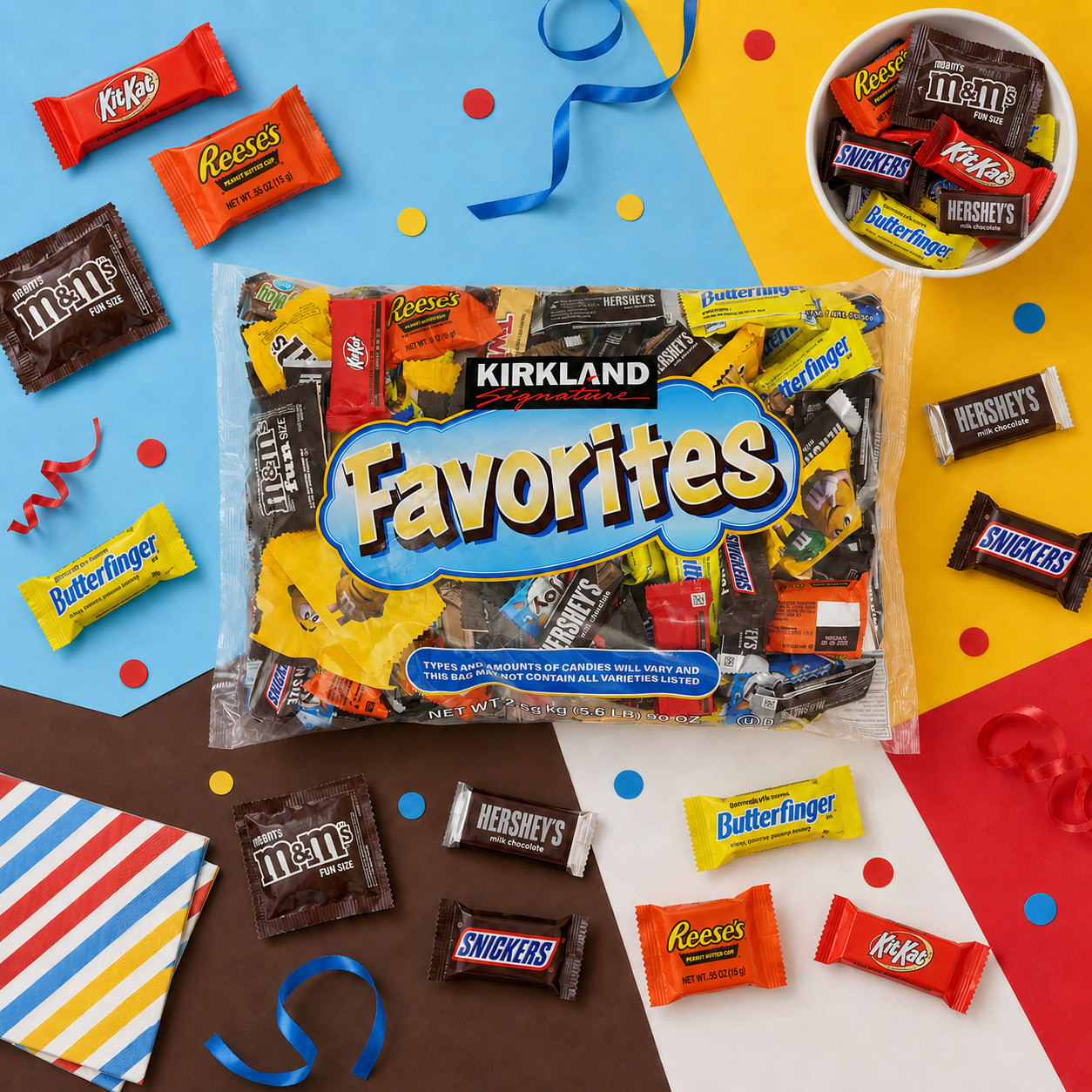 4 Pack Kirkland Signature Favorites Candy Variety, 90 oz