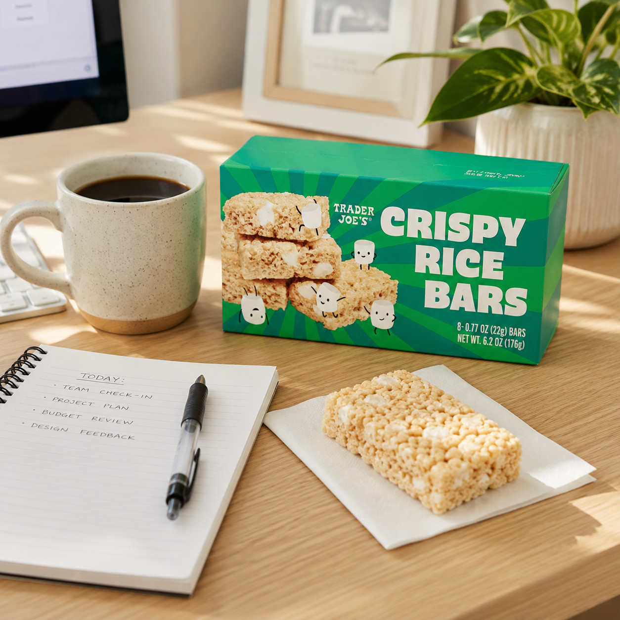 2 Packs Trader Joe’s 8-Count CRISPY RICE BARS Krispies Marshmallow Square Treats