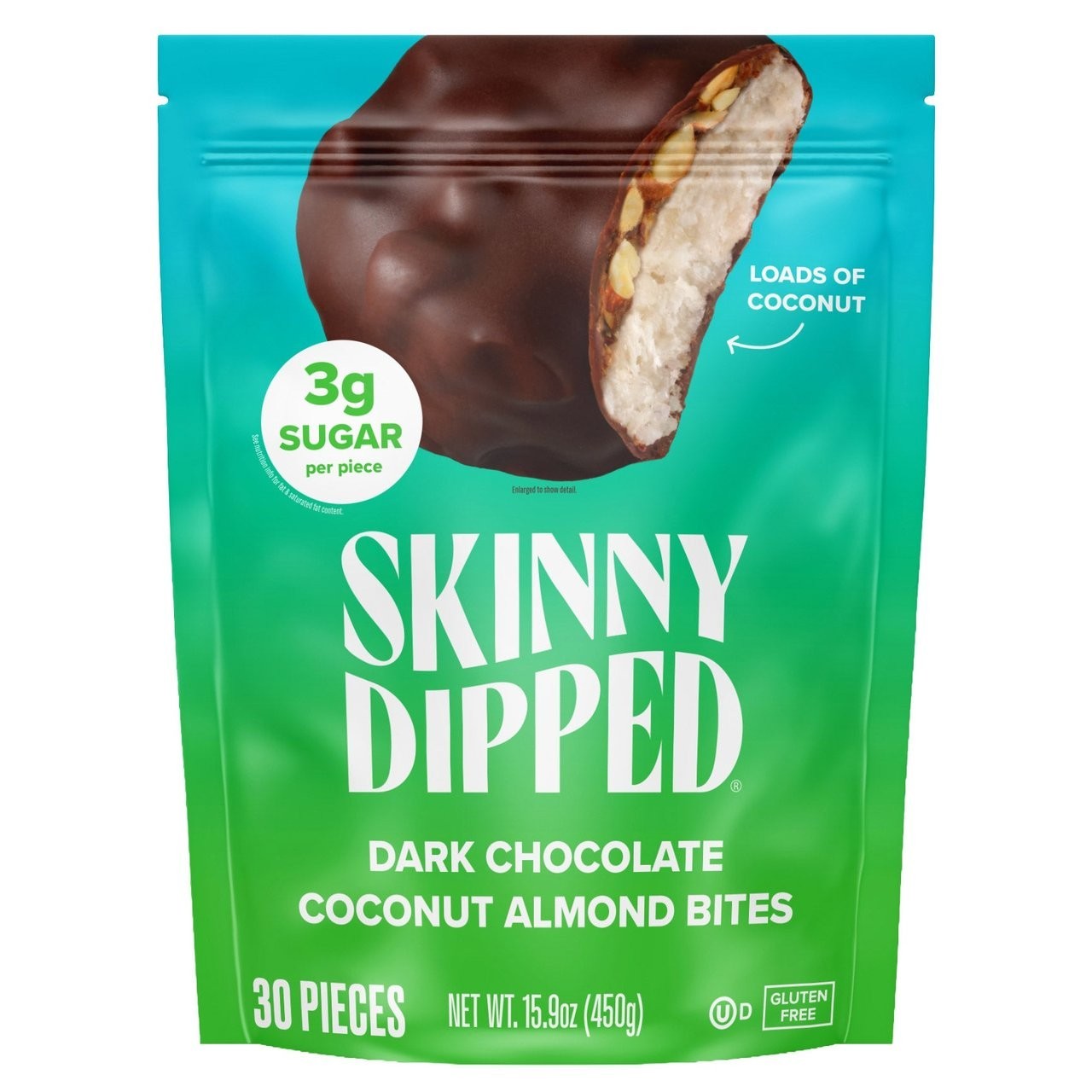 Skinny Dipped Dark Chocolate Coconut Almond Bites, 15.9oz, 30-count