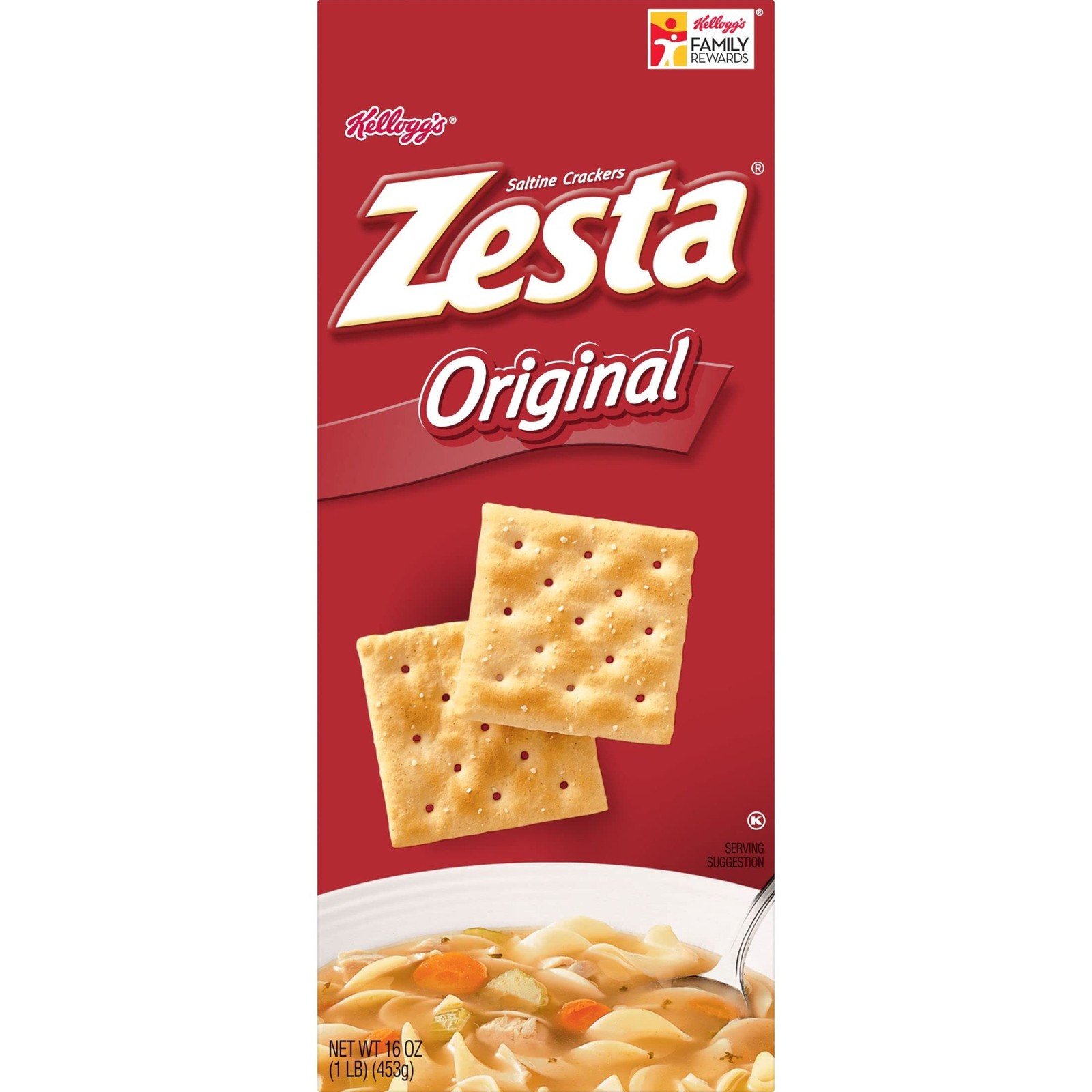 Zesta Saltine Crackers, Soup Original, 16oz 16 Ounce (Pack of 1)