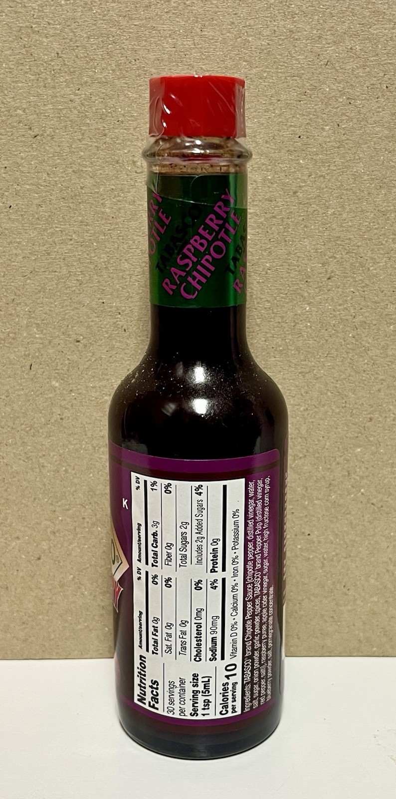 TABASCO® Hot Sauce Raspberry Chipotle 5 fl oz (148mL) Sealed