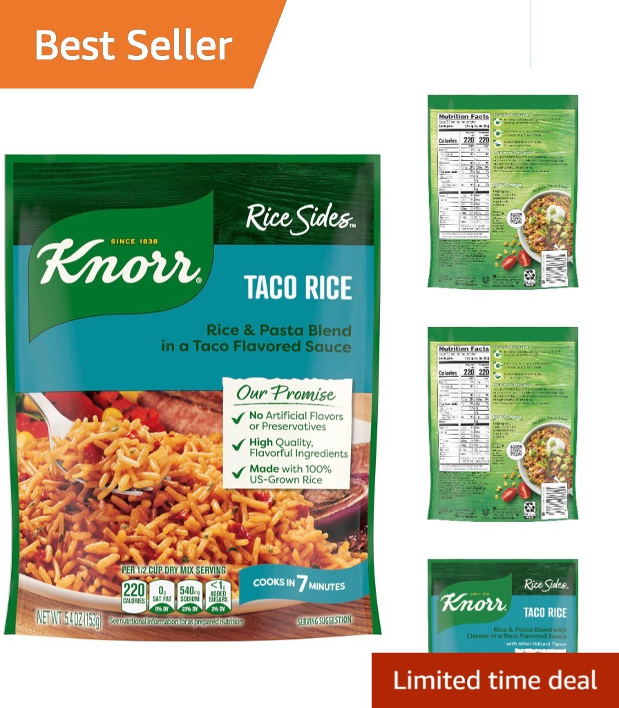 Easy Prep Taco Rice Sides – Flavorful, No Artificial Ingredients – 5.4 oz