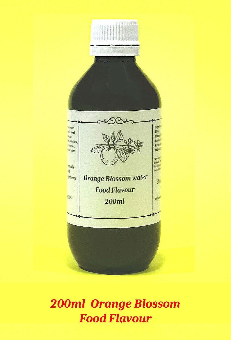 200ml of Natural Orange blossom water – food flavour –