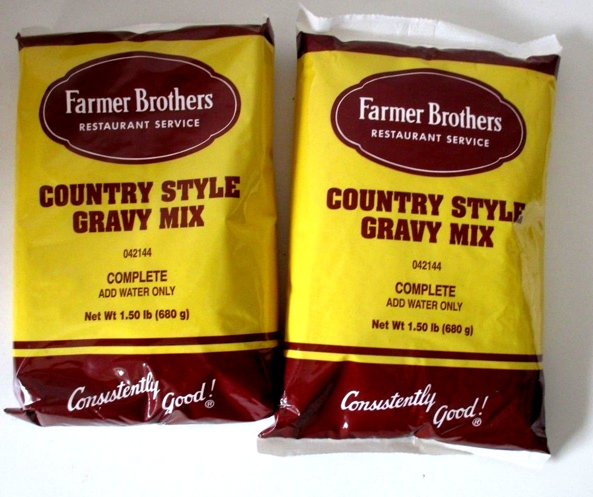 GRAVY MIX by FARMER BROS. COUNTRY STYLE 2 BAGS 1.5 LB BAG 042144