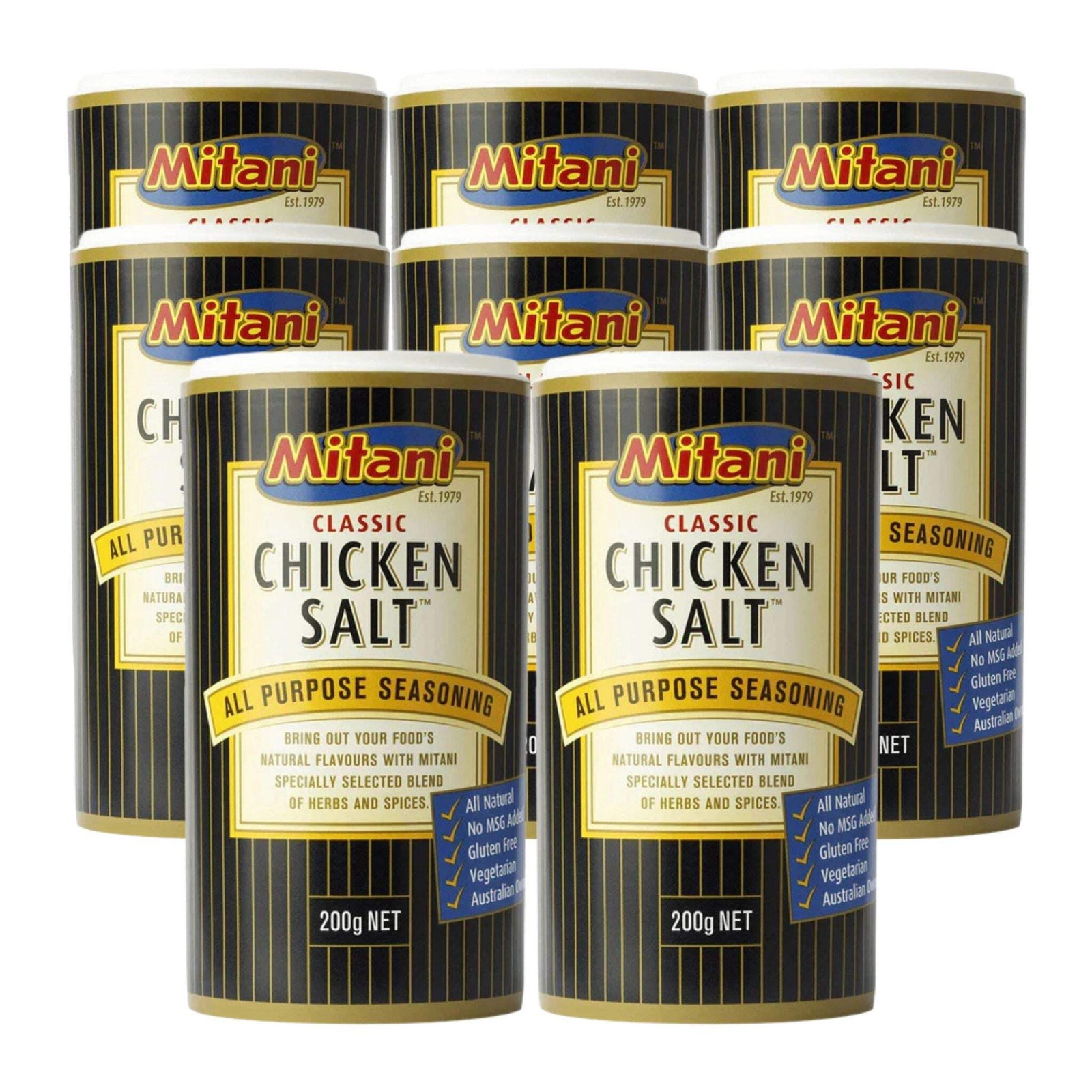 Mitani Classic Chicken Salt 200g Pack of 8 – Authentic Australian Seasoning