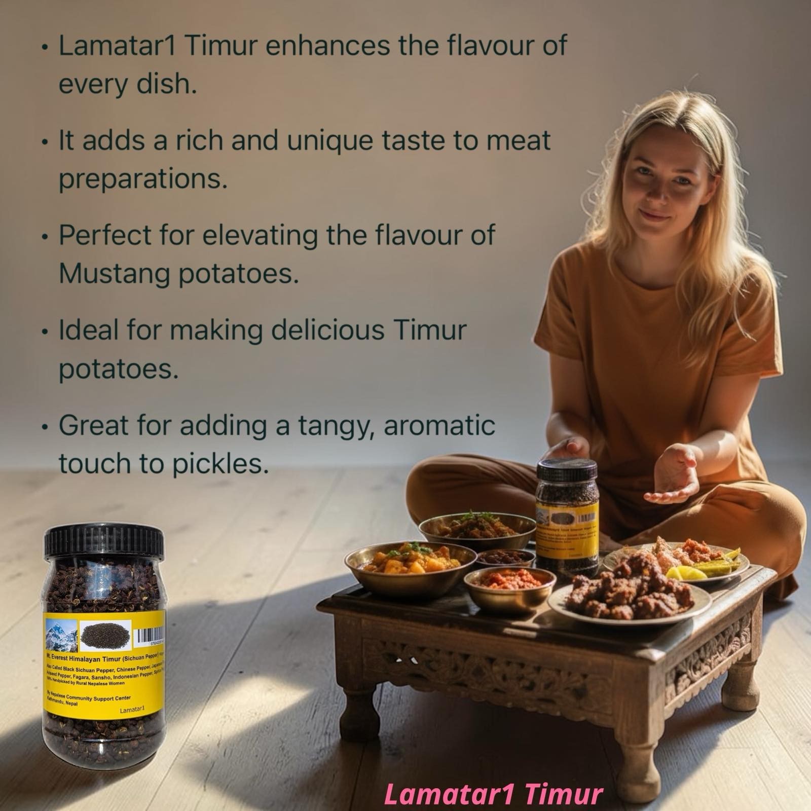 Lamatar1 Black Sichuan Pepper 3.5 Oz Himalayan Timur from Nepal