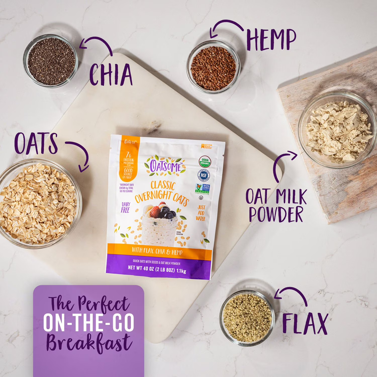 Oatsome Classic Overnight Oats, 2.5 Pounds
