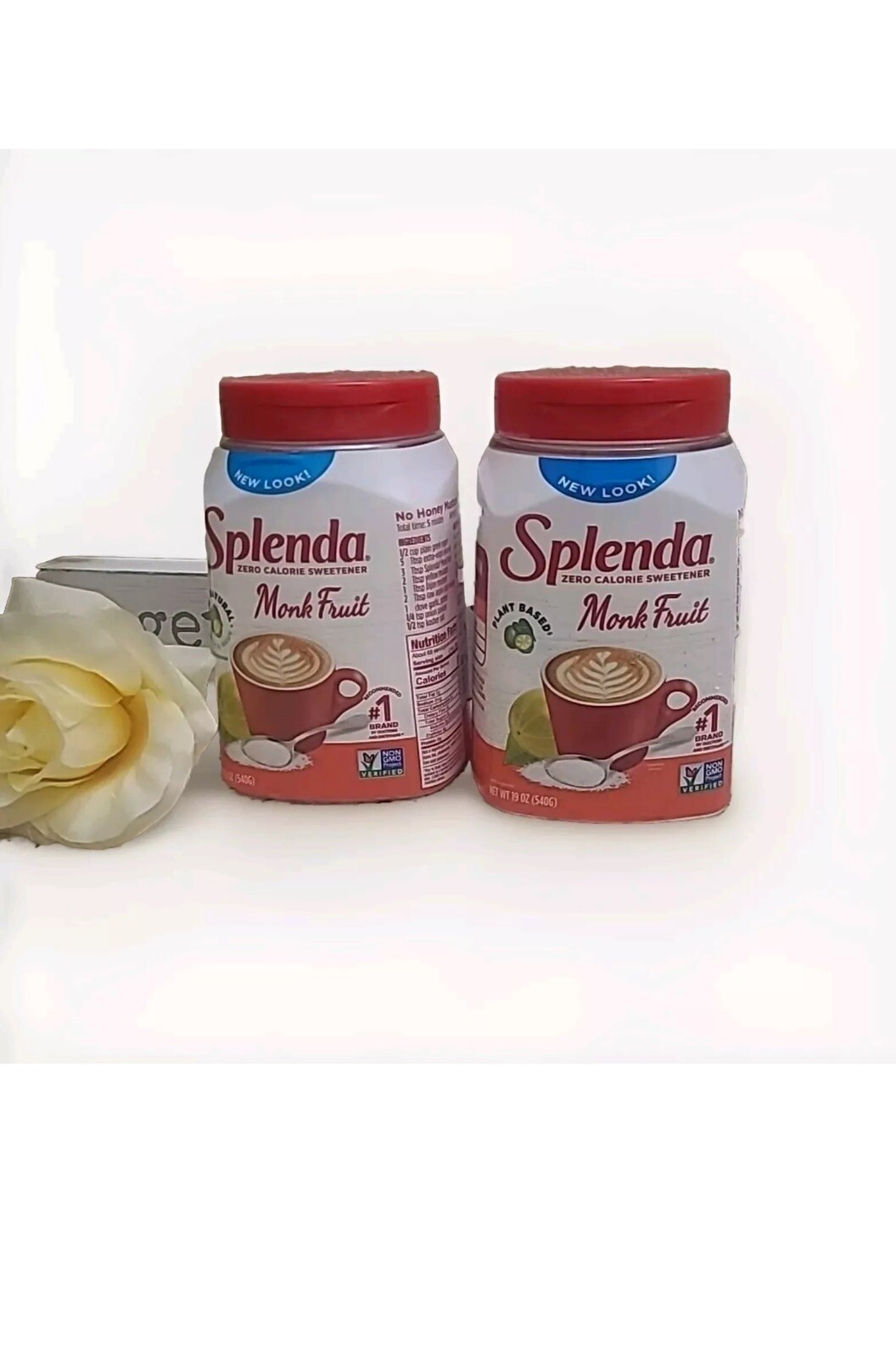 (Lot Of 2) Splenda Zero Calorie Sweetener, Monk Fruit – Exp:07/2026+