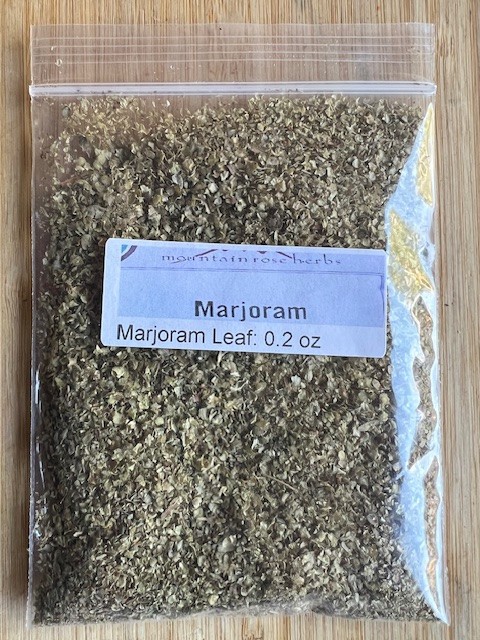 Marjoram Leaf Organic, Mountain Rose Herbs. 0.25 oz