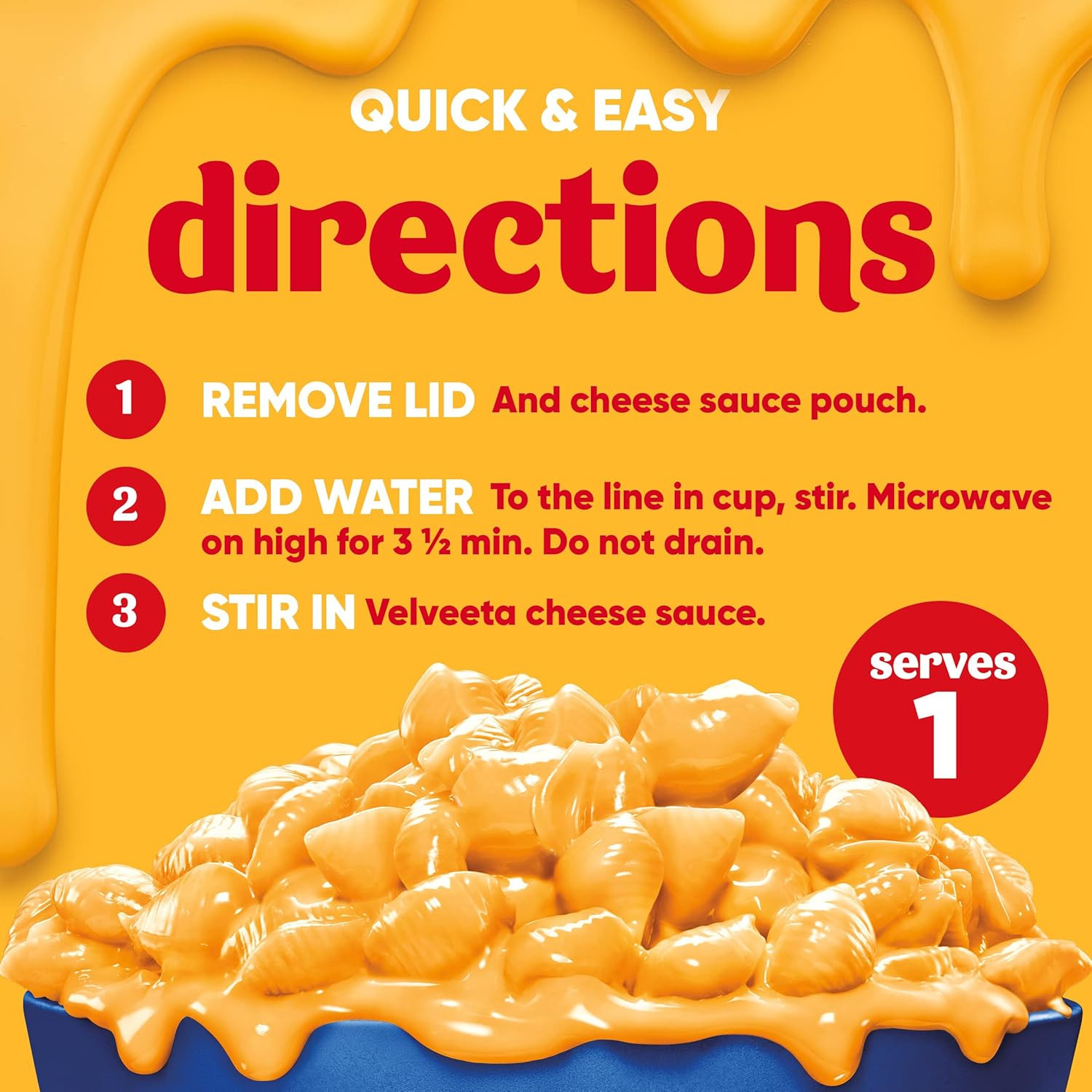Velveeta Shells And Cheese Original Microwaveable Pasta Cups 8 Count Box