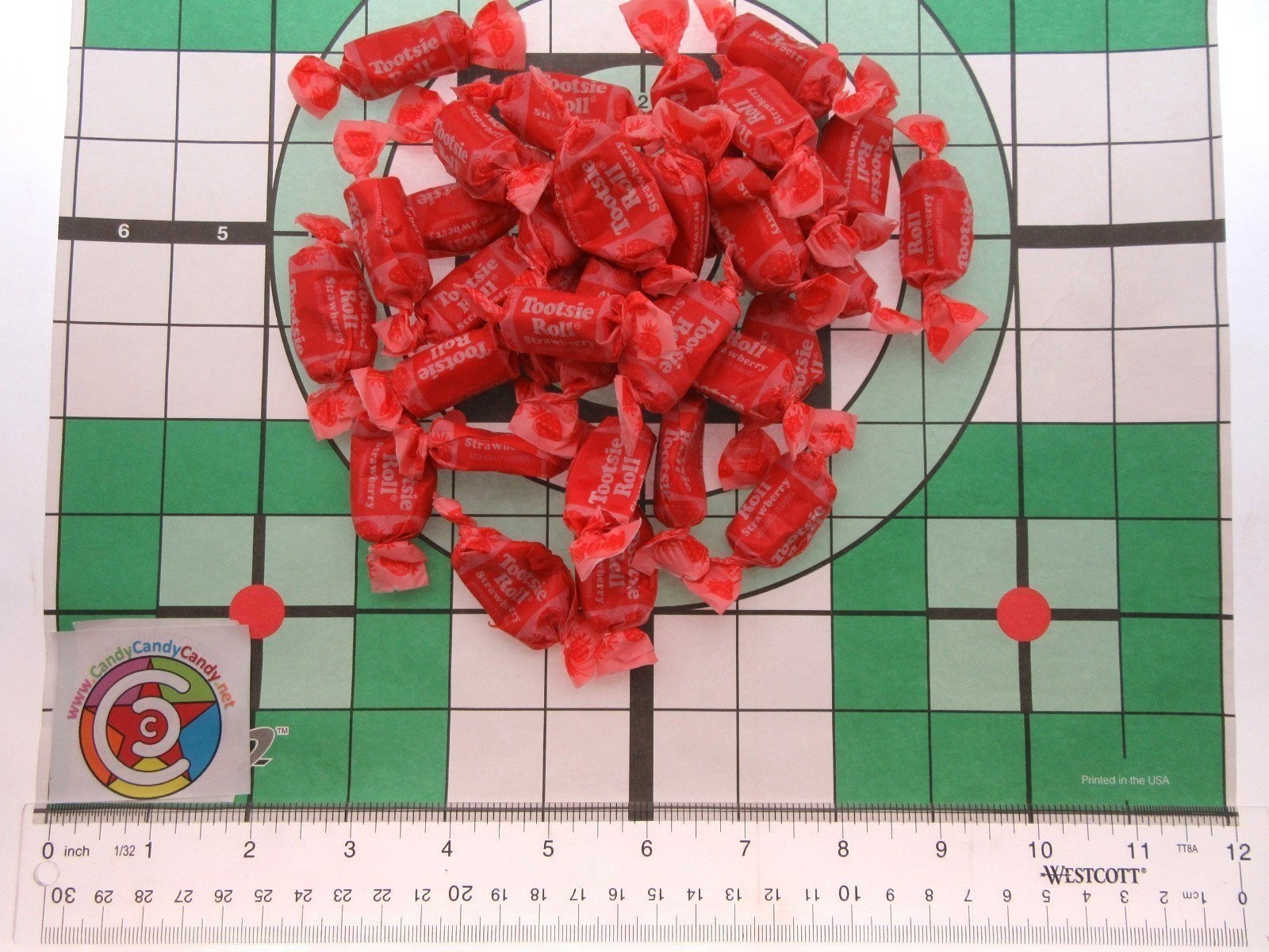 Tootsie Roll Strawberry Fruit Chews Half Pound 8oz Candy