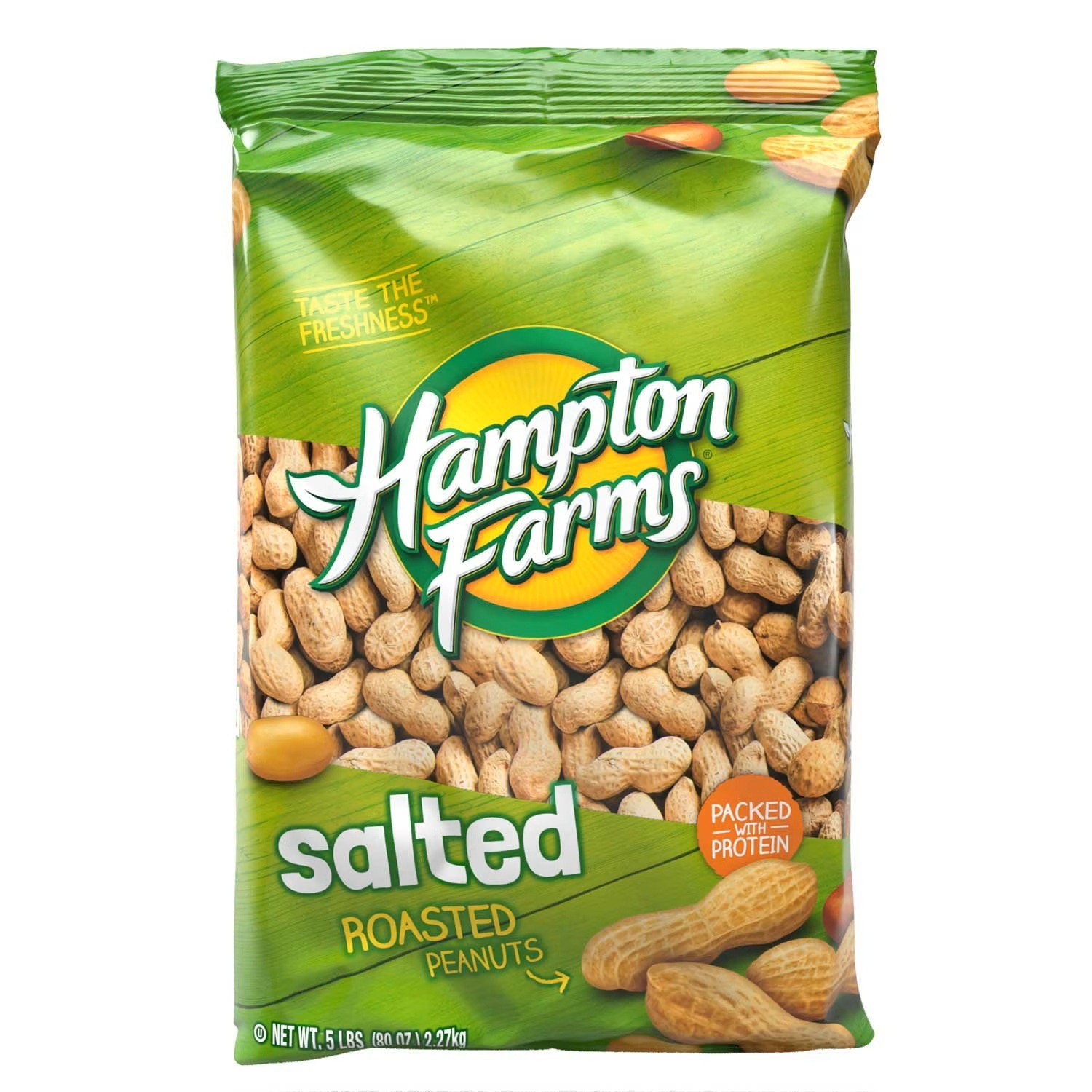 2 PACK – Hampton Farms Salted In-Shell Peanuts (Total 10 lbs) Free Shipping