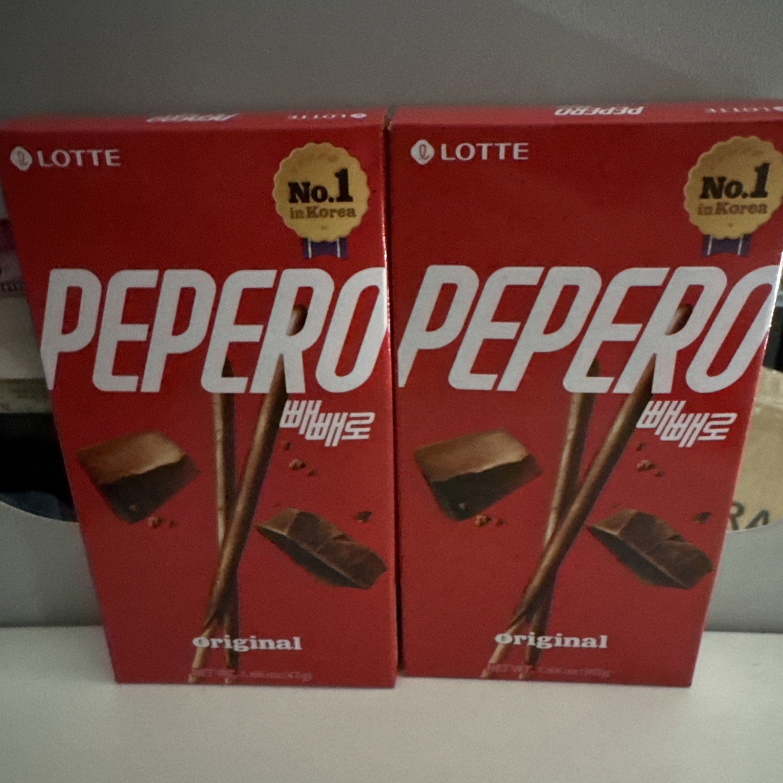 2X Lotte Pepero Original No 1 in Korea