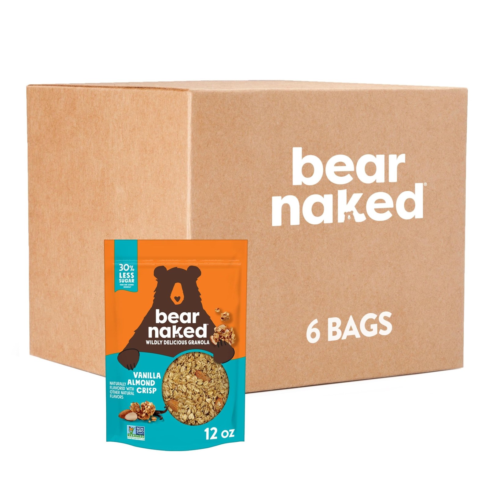 Bear Naked Granola Cereal, Whole Grain Granola, Breakfast Snacks, Vanilla Al…