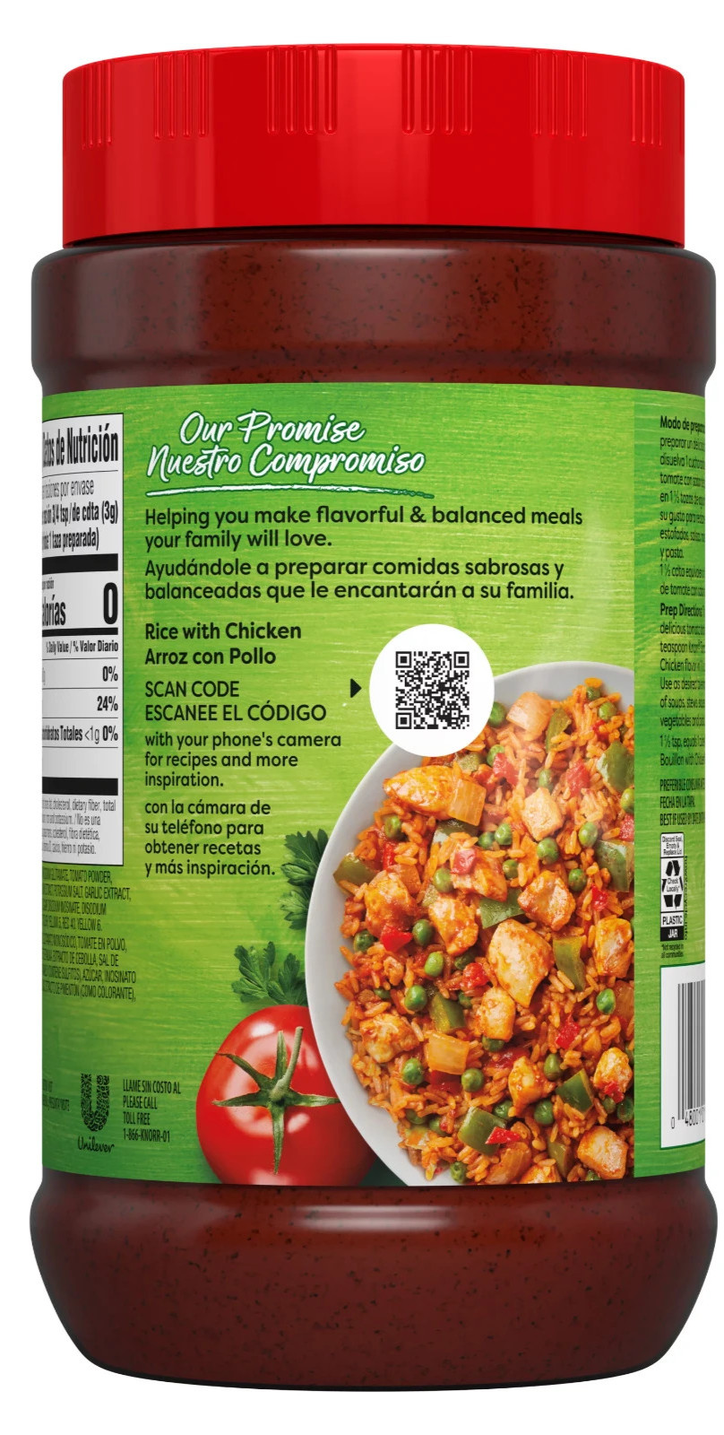 Knorr Granulated Tomato Bouillon With Chicken Flavor 32 oz ( Pack of 4 )~07/2027