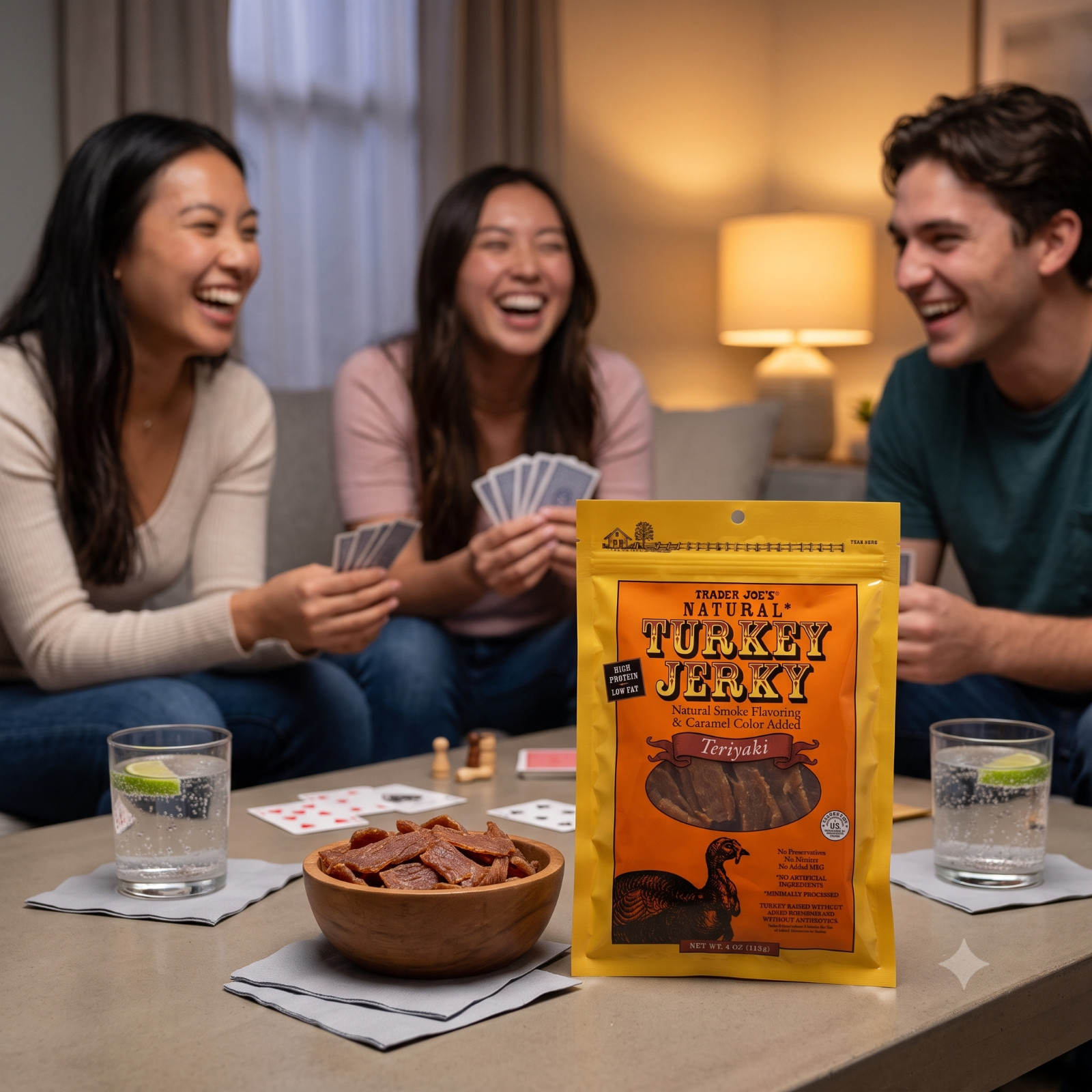 Trader Joe’s Natural Teriyaki Turkey Jerky 4 oz