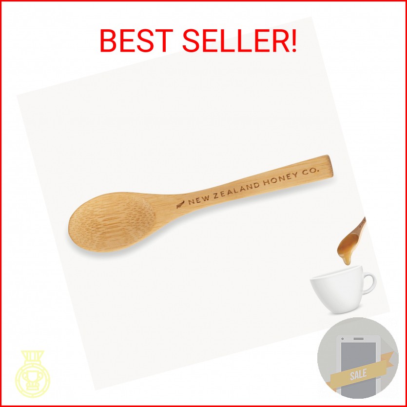 New Zealand Honey Co. Manuka Honey Bamboo Spoon 4.7″ (12cm)