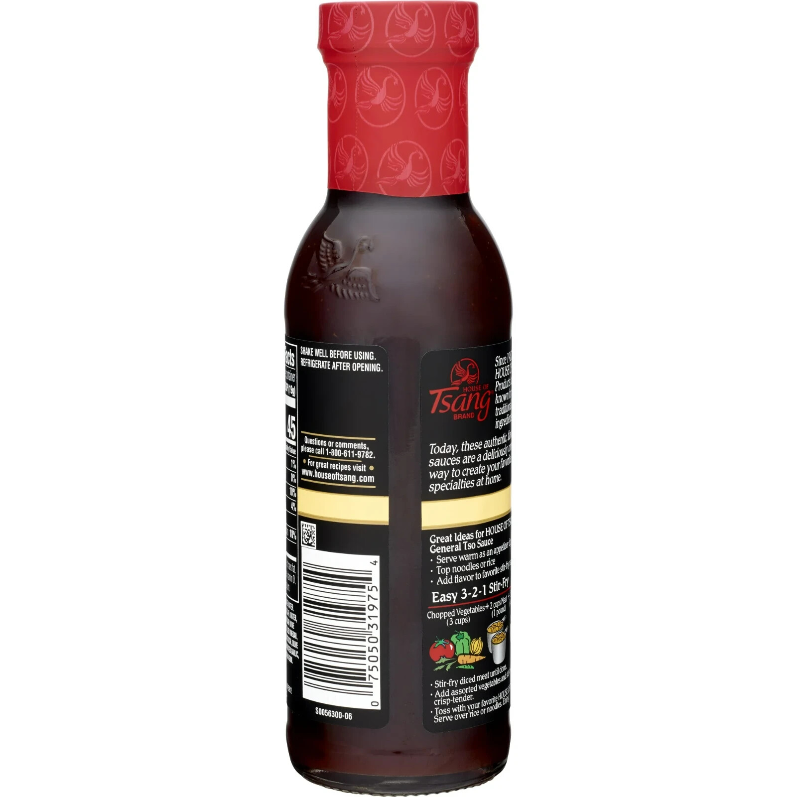 Authentic HOUSE OF TSANG General Tso Stir-Fry Sauce – 8 Pack (12.6 oz each)