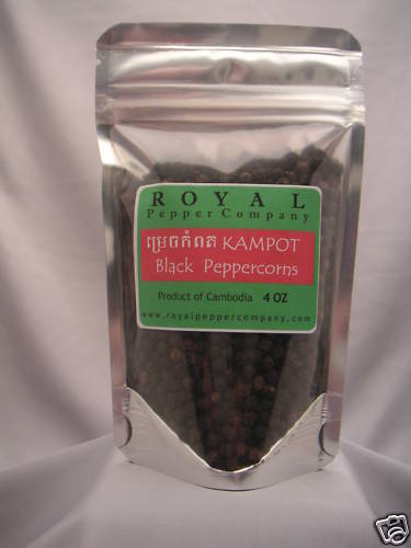 CAMBODIAN KAMPOT BLACK PEPPERCORNS 2023 HARVEST.