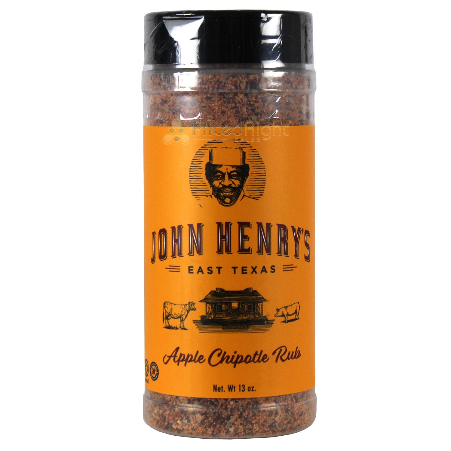 John Henry’s Store Apple Chipotle Rub Seasoning 13 Oz Bottle All Purpose 55437
