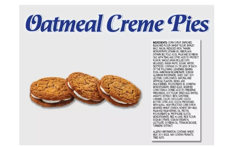 Little Debbie Oatmeal Creme Pies, 12 Individually Wrapped creme pies, 16.2 Ounce
