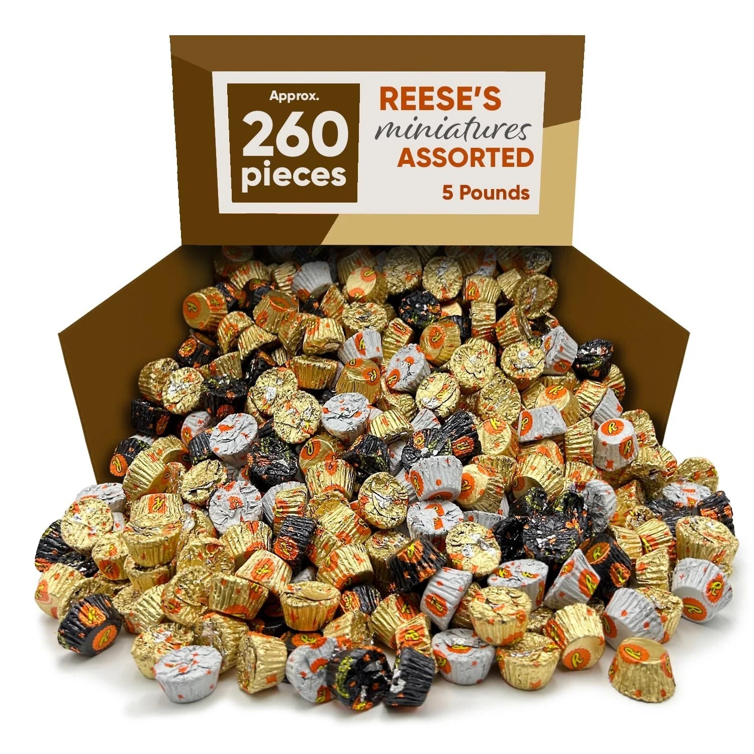 Reese’s PB Cups Miniatures Assortment Bulk Chocolate Halloween Candy (5 Pounds)