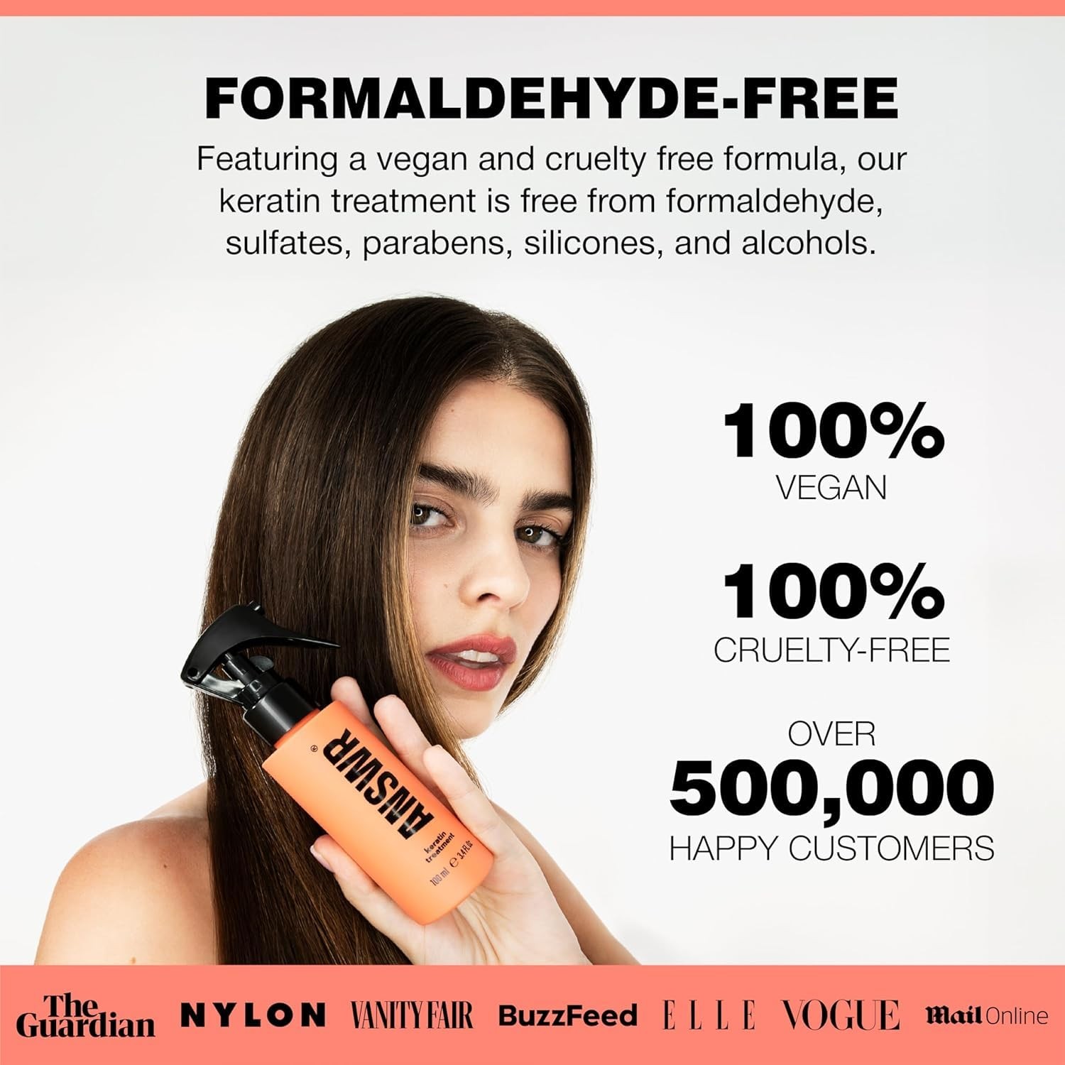 ANSWR At Home Brazilian Keratin Hair Treatment for All Hair Types keratina para