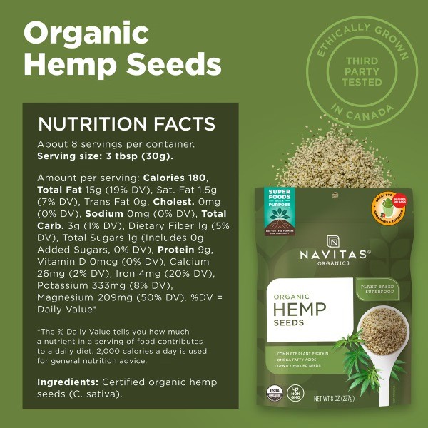 Hemp Seeds – 8oz