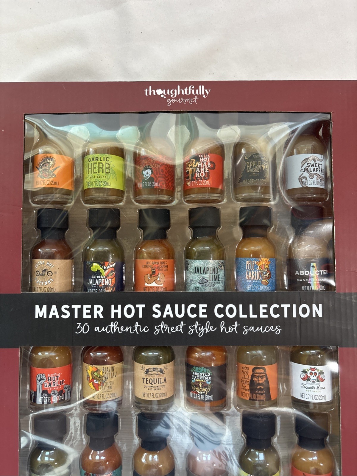 Thoughtfully Gourmet Master Hot Sauce Collection Gift Set – Pack of 30