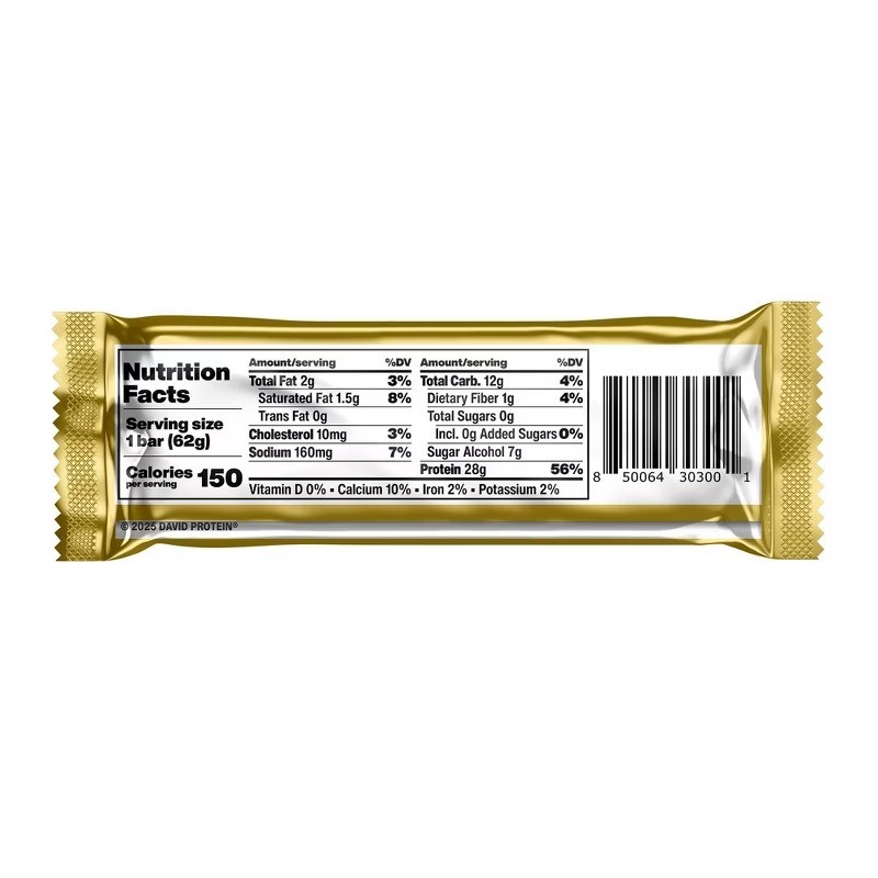 Gold Chocolate Chip Cookie Dough High Protein Bars