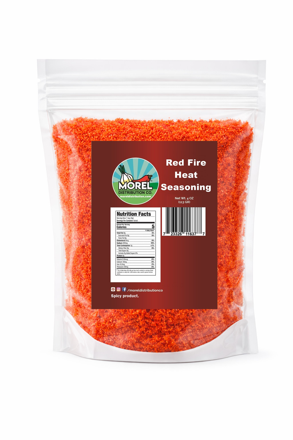 Red Fire Heat Seasoning – Spicy Seasoning 4 oz, 1 lb, 2 lbs, 5 lbs, and 10 lbs.
