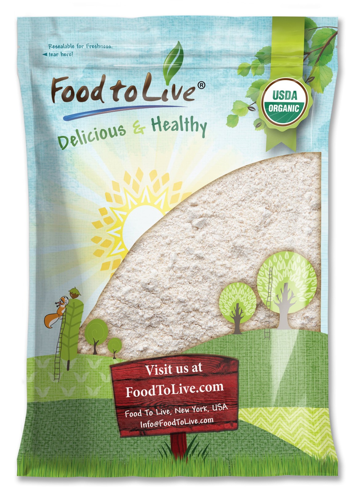 Organic Hulled Buckwheat Flour – Non-GMO, Finely Milled, Kosher, Vegan, Bulk
