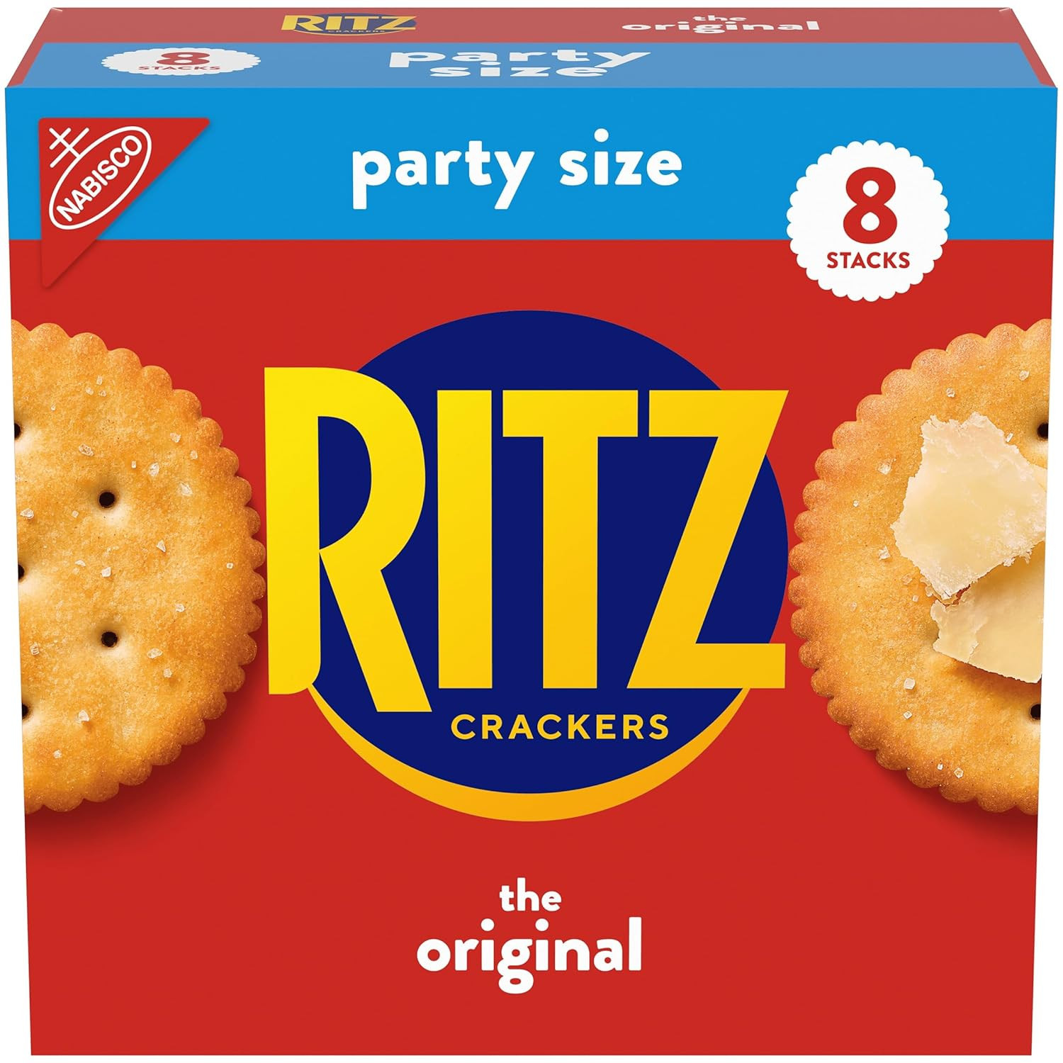Fresh Stacks Original Crackers, Bulk Travel Snacks, Family Size, 6 Boxes (72 Mul