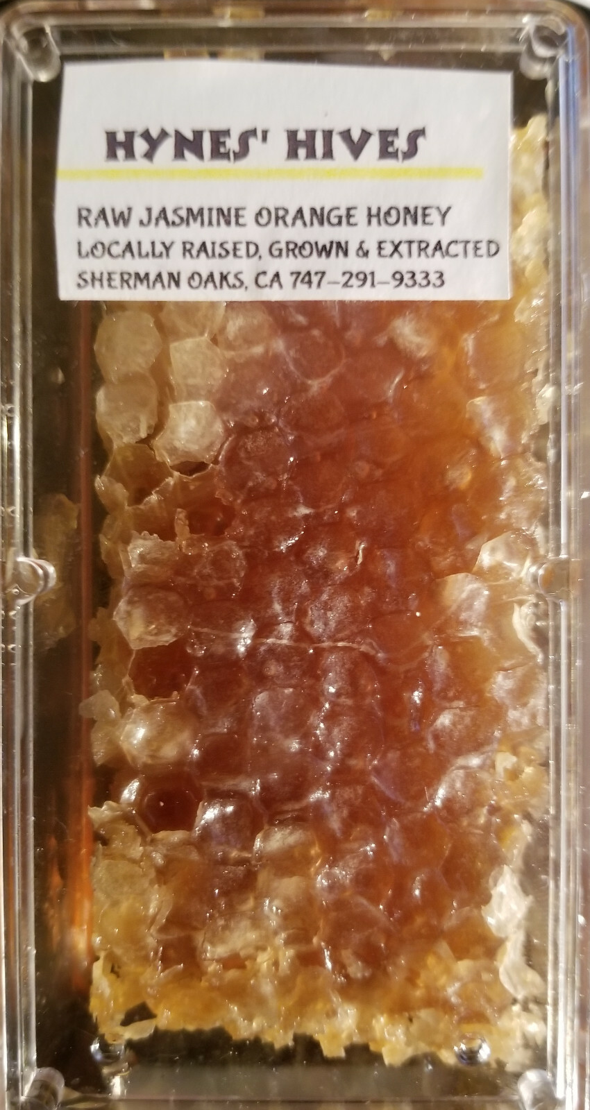  Honey: Local California 100 % Raw Orange Jasmine infused natural Chunk Comb 