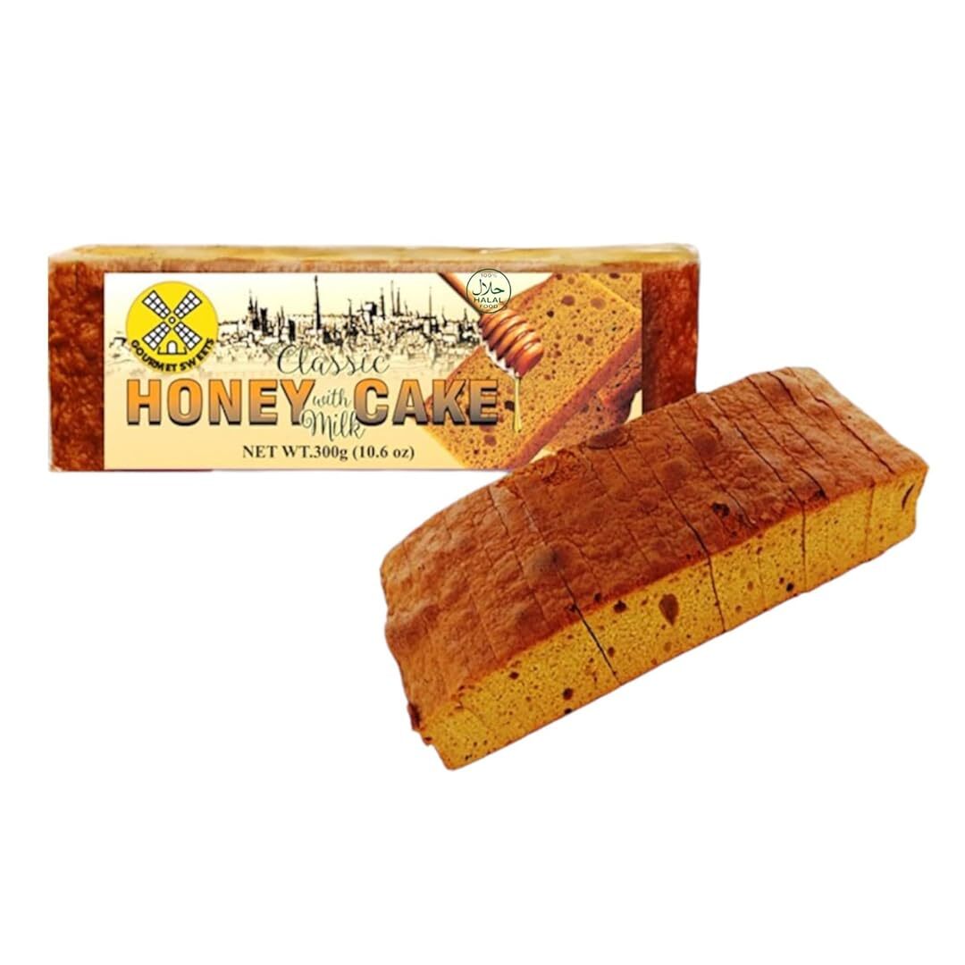 Gourmet Sweets Honey Cakes from Belgium – Halal-Certified Pre-Sliced – 2 Pack