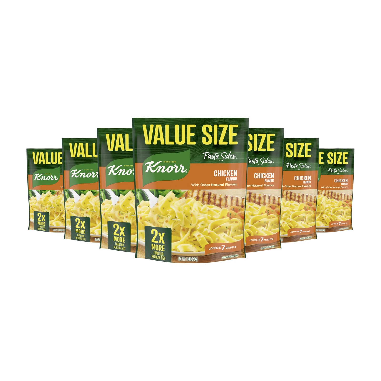 Knorr Pasta Sides 7 pk Chicken Fettuccine For 8.6 Ounce (Pack of 7),