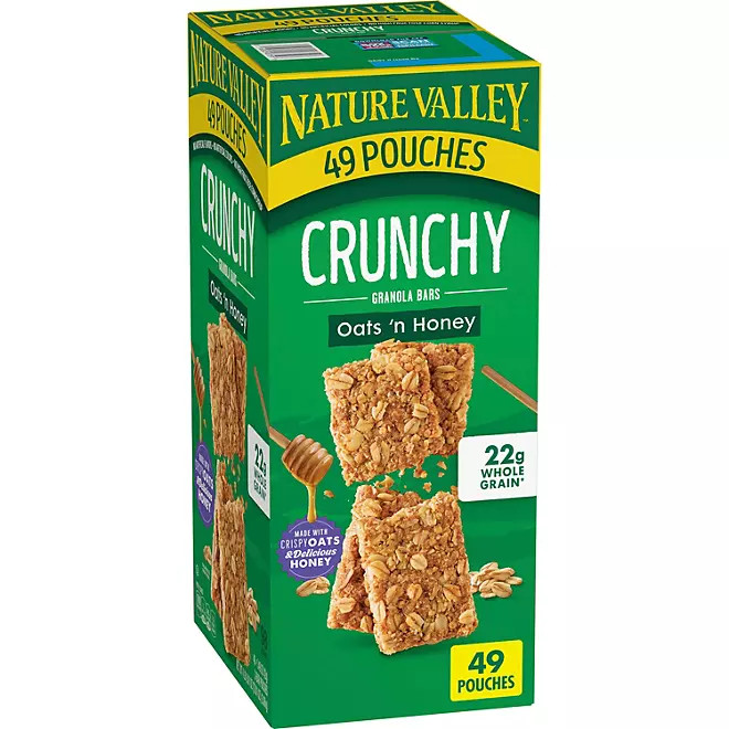 Nature Valley Oats ‘n Honey Crunchy Granola Bars 98 Ct (49 POUCHES) USA SELLER