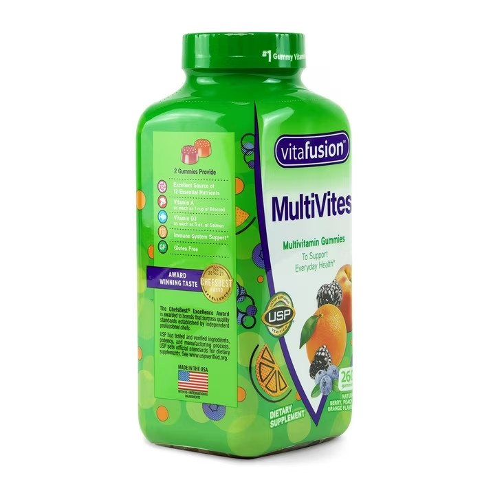 Vitafusion Multivites Daily Multivitamin for Men and Women Gummy Vitamins,260 ct