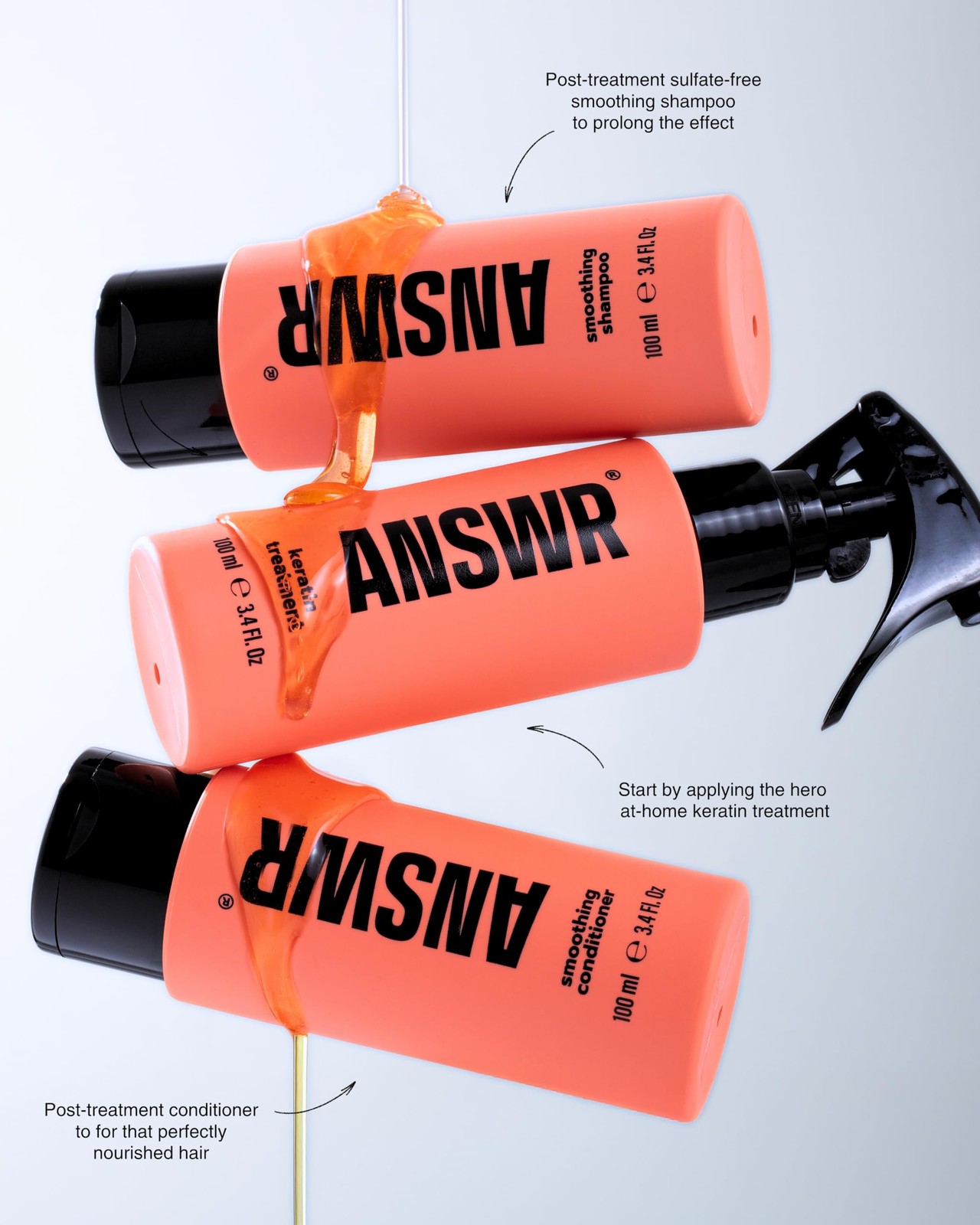 ANSWR At Home Brazilian Keratin Hair Treatment for All Hair Types keratina para