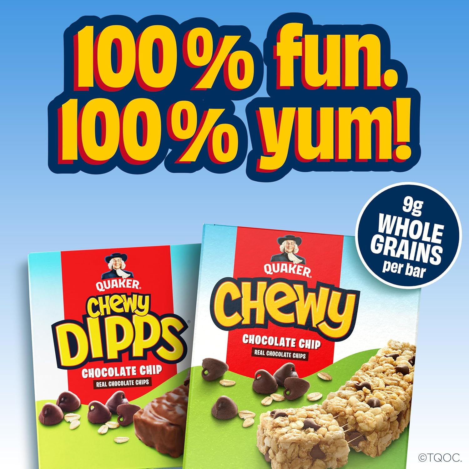 Quaker Chewy Granola Bars, Chocolate Chip, 58 Count – Packaging May Vary