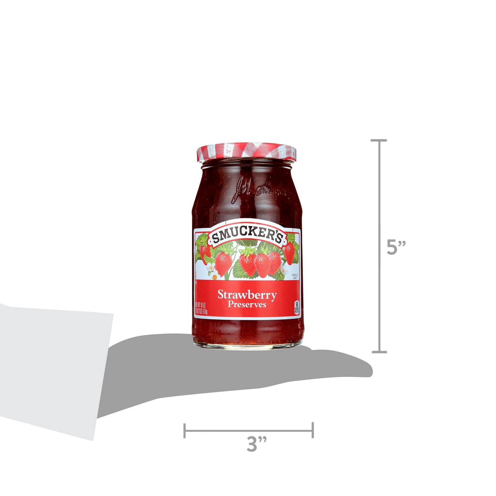 (3 pack) Smucker’s Strawberry Preserves, 18-Ounce