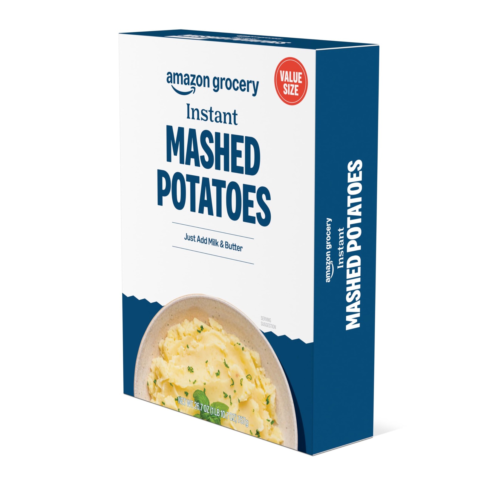 Amazon Grocery, Instant Mashed Potatoes, 26.7 Oz Ounce (Pack of 1)