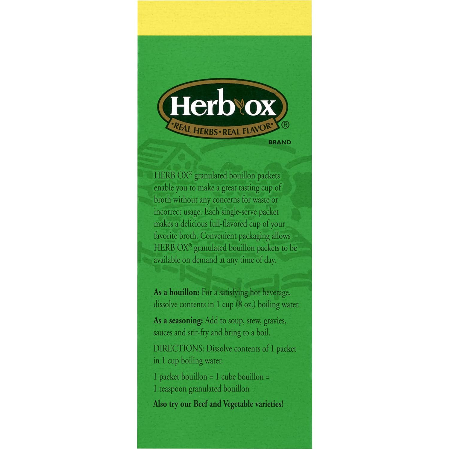 Herb-Ox Sodium Free Bouillon Bundle,`Beef and Chicken, 100 Total Packets